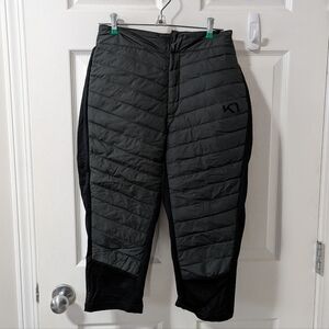Kari Traa Black Down Filled Ski Capri Base Mid Layers